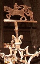 Christus Salvator in de voorgevel van het Paushuis